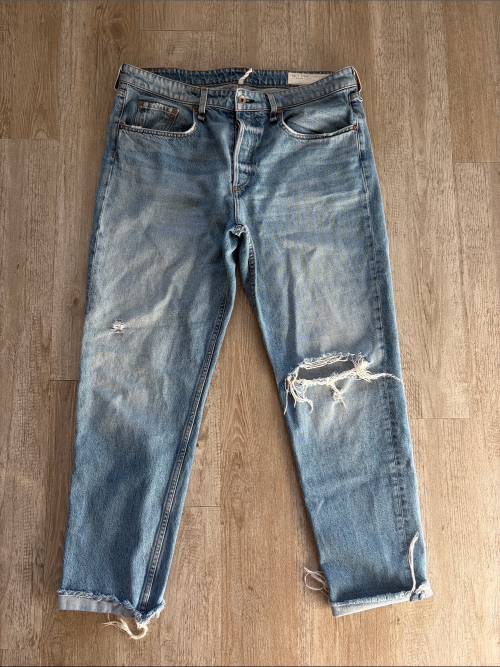 Rag and Bone Rosa Mid Rise Boyfriend Jean